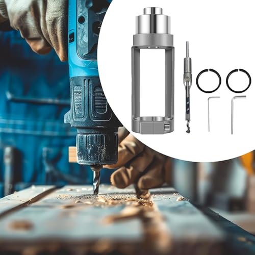 Adaptateur mortaise carrée robuste en alliage dur avec support de fixation stable pour perceuse