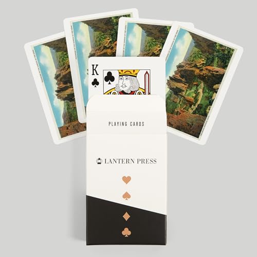 Lantern Press Colorado Springs, Baraja tamaño póker 52 cartas miniatura 6