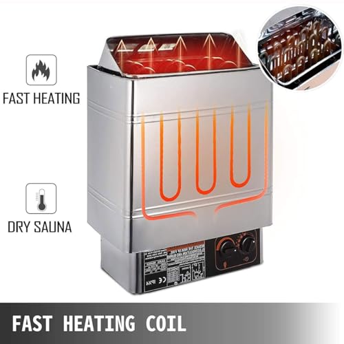 Poêle de sauna en acier inoxydable durable avec unité de commande - 3