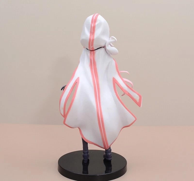 Image of Magical Girl Iroha Tamaki Anime Action Figure 22cm || Standing Cute Witch Girl Iroha with Pink Hood & White Cat Anime Figure for Home, Desk & Table Decor | Gift for Friends & Anime Fans