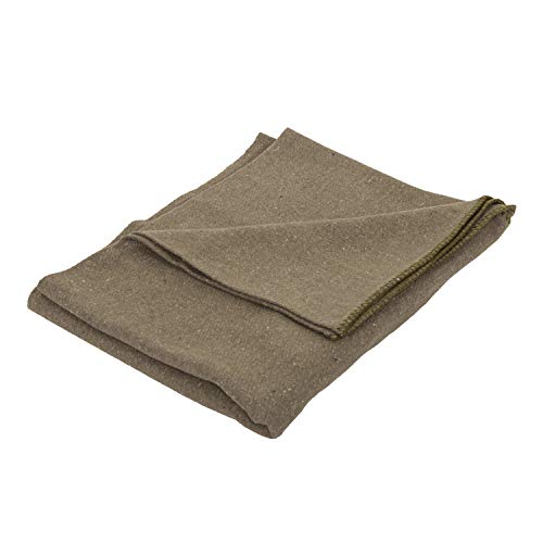 Stansport Wool Blend Camp Blankets - O.D. Green (1244)