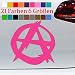 Generisch Anarchy Anarchie Aufkleber Sticker Punk Goth Rock Rebell Musik JDM Stern Vinyl in 6 Größen und 21 Farben