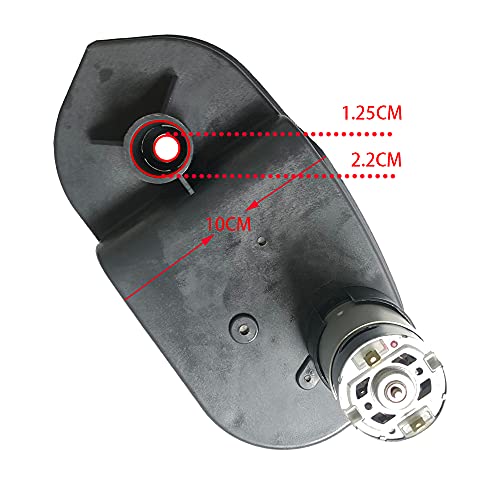 24V High Power Gearbox for Power Wheels, High Torque 24 Volt Motor 30000RPM with Gear Box for Kids Ride On Car Parts,Four-Stage Gear Enhance 0ff-Road Climbing Ability