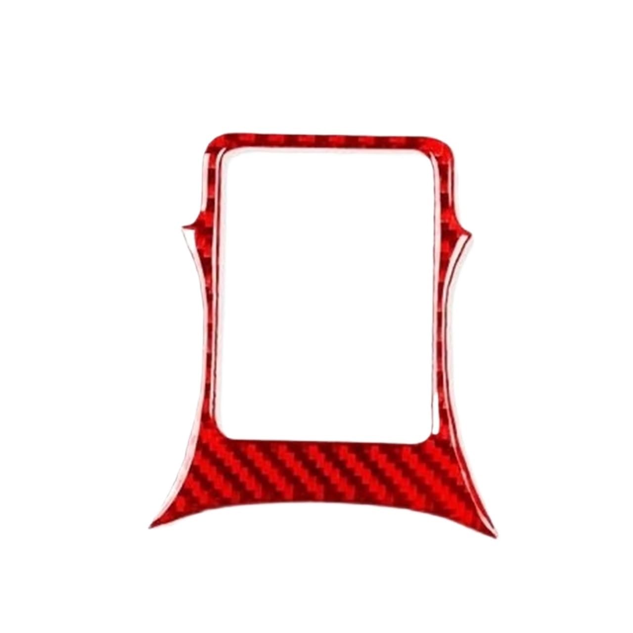 Rivestimento interno della consolle centrale Decorazione adesiva per telaio tachimetro interno auto per il viaggio 2011-2017(Rosso)