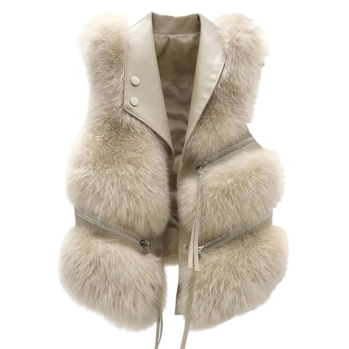Gilets en fausse fourrure contre le froid veste moelleuse ceinturée femme
