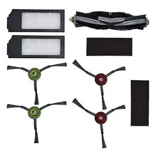 Sweeper Main Side Brush Set, Simple to Install Harmless High Efficiency Wear Resistant Vacuum Cleaner Accessories Exquisite for Household for DEEBOT X1 Omni