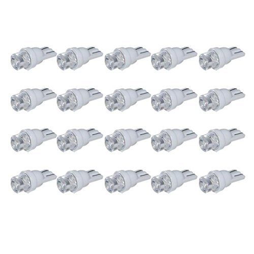 Quaant Car LED Light,20PCS Car Styling T10 LED Bulb Car Light White 194 168 SMD W5W LED Wedge Side Light lamp 12V DC Parking Dome Door Map Lighting (White) Quaant Car LED Light,20PCS Car Styling T10 LED Bulb Car Light White 194 168 SMD W5W LED Wedge Side Light lamp 12V DC Parking Dome Door Map Lighting (White)