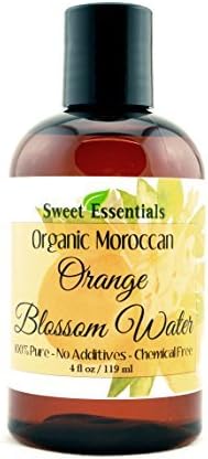 Premium Organic Moroccan Orange Blossom (Neroli) Water | 4oz Imported From Morocco | Food Grade | Packed With Natural Antioxidants | Perfect for Reviving, Hydrating and Rejuvenating Your Face and Neck