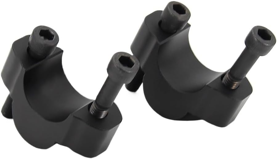 Motorbike Handlebar Risers Motorcycle Accessories Handlebar Risers Mounting Mount Riser CNC Billet Aluminum for Tenere 700 for XT700Z 2019(Black)