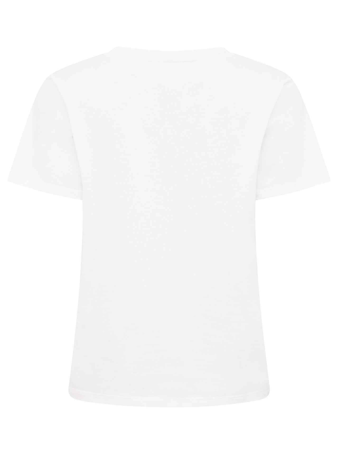 Zwillingsherz T-Shirt für Damen aus Baumwolle – Kurzarm Shirt mit trendigem Dackel Motiv – Frauen Basic Shirt Casual Freizeit Sommer – Damen Oberteil Smile Design