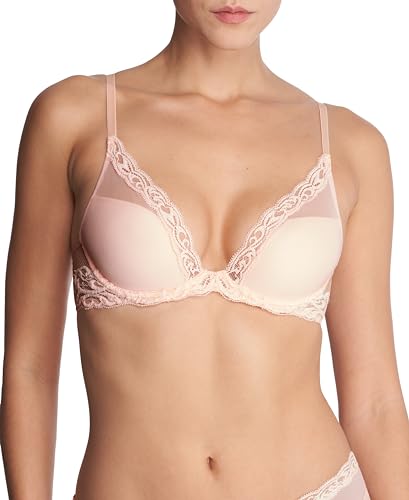 Image of Natori Women Feathers Lace Plunge T-Shirt Bra