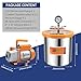 BACOENG 3 Gallon Vacuum Chamber Kit with 3.6 CFM 1 Stage Vacuum Pump, Degassing Chamber Kit with Acrylic Lid for Resin, Not for Stabilizating Wood or Making Fish Lures