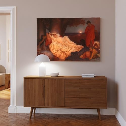 Tableau Cymon et Iphigenia de Frederic Leighton 30x45 cm pour bureau