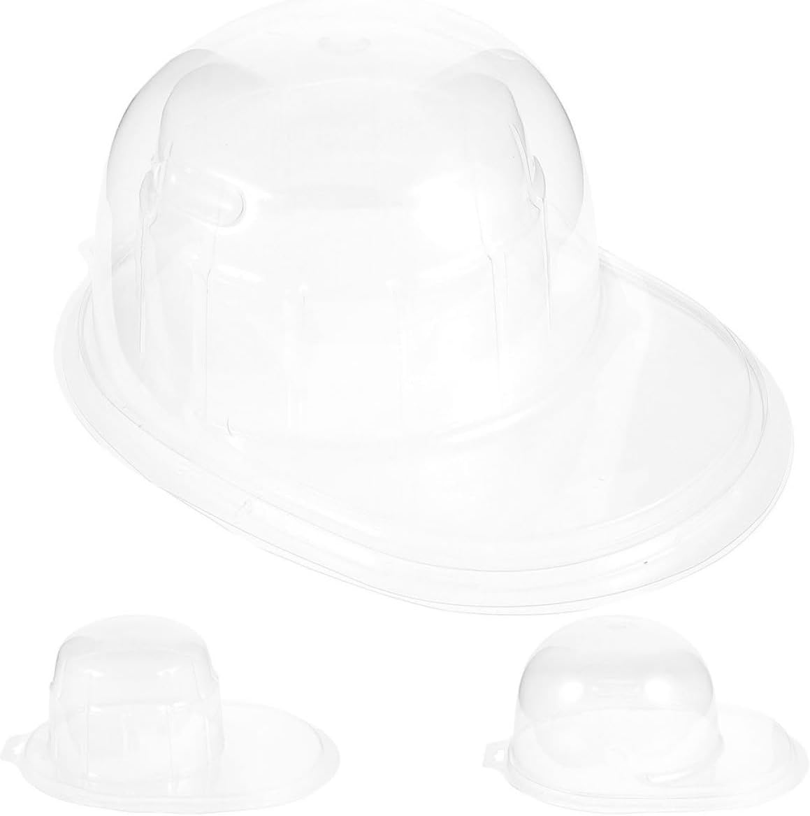 SUPVOX 4pcs Baseball Cap Holder Hat Shaper Support Portable Travel Storage Box for Flat Brim Hats Hard Shell Protective Case Organization and Display