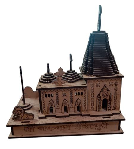 Image of Jagannath Puri Temple Replica for Mandir, Puja Ghar, Blessings