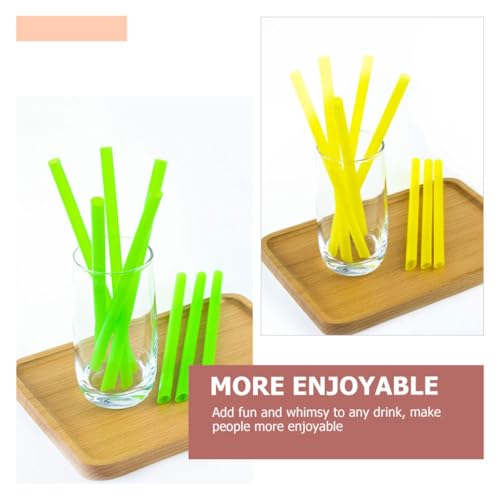 300 pitillos plásticos desechables 16cm x 1.1cm varios colores miniatura 6