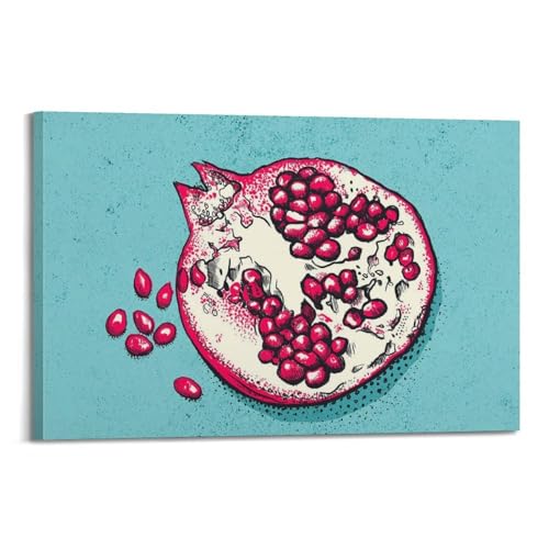 Toile grenade JIDUHON cadre moderne pour une décoration de cuisine élégante
