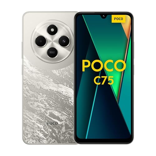 Xiaomi Poco C75: 8+256GB, 120Hz, Trippelkamera, 5000mAh, Guld