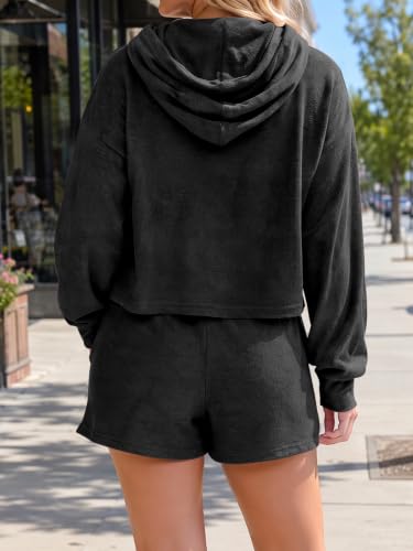 Fisoew Womens 2 Piece Skirt Set Zip Up Hoodie and Skort Sets Sweatsuits - image 4