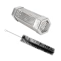 Yardenfun 1 Set Smoker Oven Grills Pellet Hibachi Grill Ashtray Machine Stash Kit Electric Gas Pit Tube Gasket Charcoal Lid Liner Griddle Cover Pipes Bundle Seals Silver 304 Stainless Steel