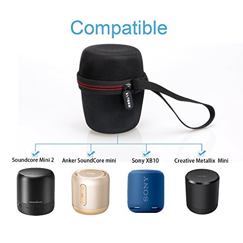 Image of LTGEM LTGEM Hard Case Compatible with Sony XB10 / Anker SoundCore Mini & Mini 2 Portable Wireless Speaker. | Hard Carrying Travel Case for Sony SRS-XB100 /SRSXB13 Wireless Bluetooth Portable Lightweight Speaker