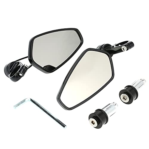Rétroviseur moto embout de guidon 22mm HUIOP rétroviseurs latéraux CNC