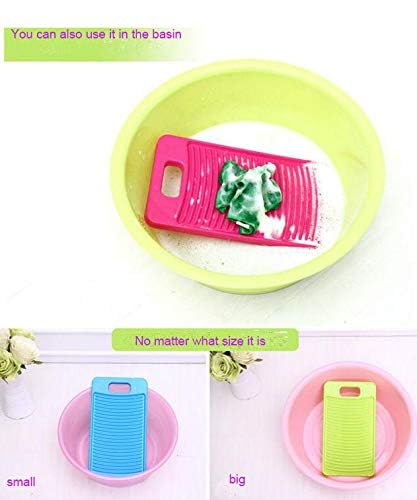 Image of Washing board mini washboards plastic wash board for baby cloth small Items cloth diapeers used in bathroom sink small basin lightweight travelling small size (Green)