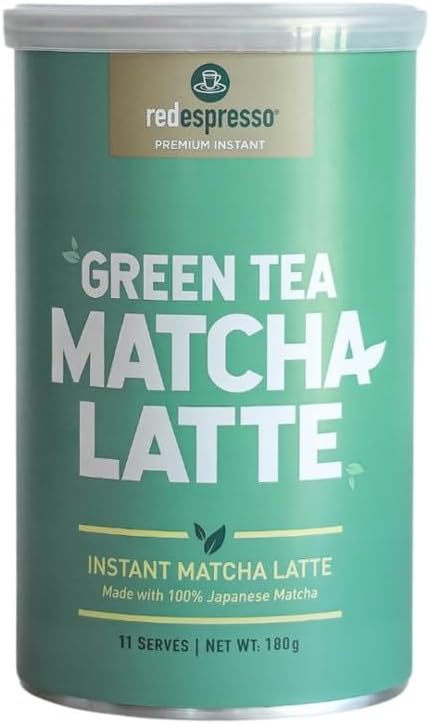 Instant green tea matcha latte 180g tin - 11 servings