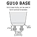 Sterl Lighting - GU10 Light Bulb 6 Pack, Halogen 120V, 20W, 220Lm, Dimmable, MR16, Clear 2700K Warm White for Track & Recessed Lighting, Scentsy Candle Warmer, Height 2.04 inch, Twist & Lock Base, NP5