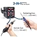 WEP 8786D-I SE Hot Air Soldering Station Kit 2-in-1 for Rework, Desoldering with Lead-Free Solder Wire, 5 Soldering Tips, 3 Hot Air Nozzles,Tweezers, Desoldering Pump