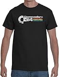 Men T-Shirt Commodore 64 Tee Black XXL...