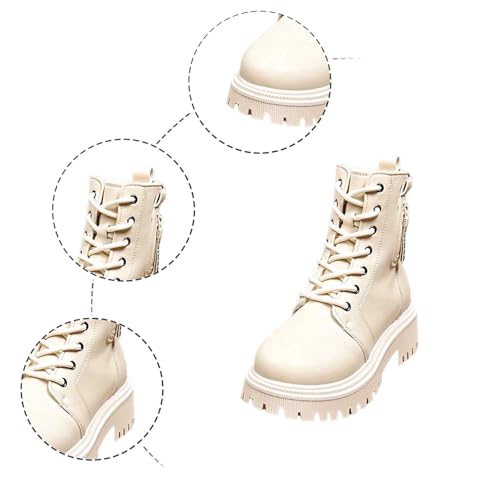 Botines de mujer invierno botas cortas cómodas moda casual plataforma 4
