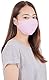 LOFBAZ Stoffmaske Behelfsmasken Baumwolle waschbar wiederverwendbar (rosa - 3 Stück, Erwachsene groß)