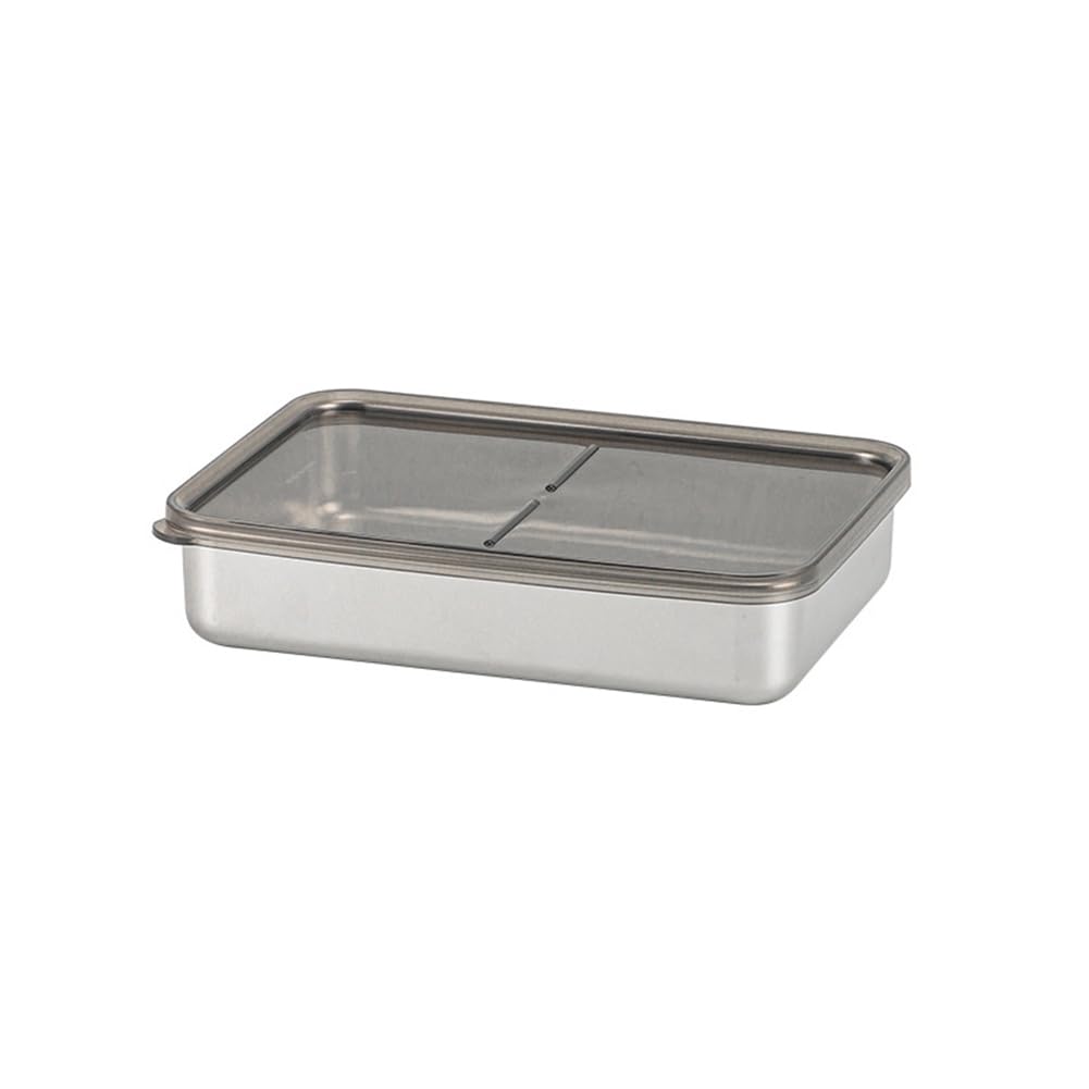 CTRLZS Food Storage Container Stainless Steel Kitchen Storage Box with Leakproof Lid Kitchen Accessories 800ML