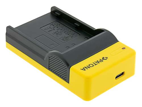 PATONA EN-EL3 Slim Ladegerät mit USB-C für EN-EL3a EN-EL3E Akku Kompatibel mit Nikon D40 D50 D60 D70 D80 D90 D100 D200 D300 D700 D900 D3000 D5000