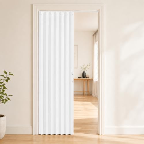 Cortina opaca magnética Taurion 100 × 200 cm: tabique plegable magnético, impermeable, diseño de acordeón flexible, cierre de puerta magnético para baños, dormitorios, salón