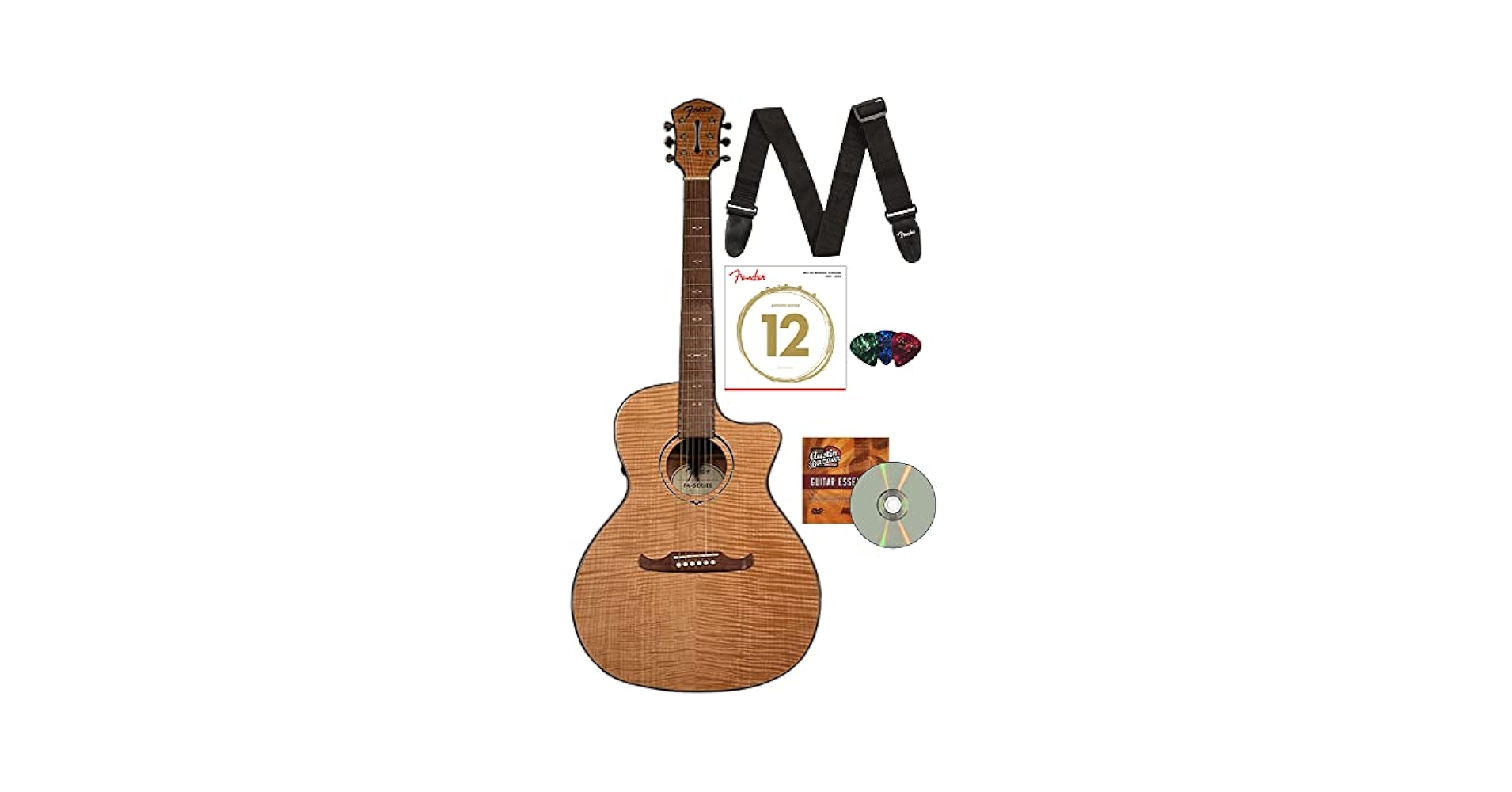 ギター Fender FA-SERIES 345 Amazon.com: Fender FA-345CE Auditorium Cutaway Acoustic