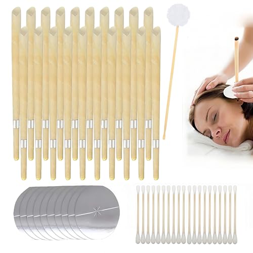 Ear Cleaning Kit for Family, 20 Pack Safe Ear Wax Removal Tool with Protective Spacers & Cotton Swabs, Gentle Earwax and Dandruff Cleaner for Home Use