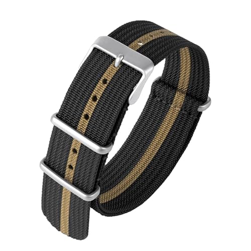 KemEng Nylon horlogeband 18/20/22mm klassieke nylon nato-horlogebanden, 22mm, Nylon