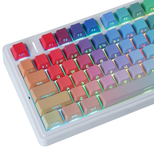 Teclas PBT para teclado mecánico JOMKIZ Rhapsody perfil Cherry con impresión lateral brillante