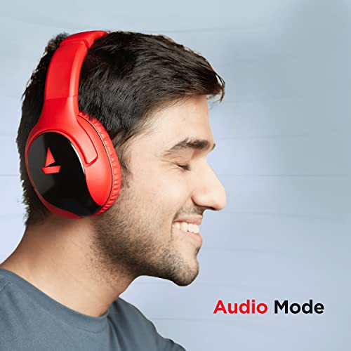Image of Boat Immortal Im 1300 Wireless Gaming Headphones with 2.4Ghz Ultra Low Latency Mode(Upto 35Ms),Bluetooth Mode,3D Spatial Audio,Bt V5.1,Dual Mics,Dongle Slot(Raging Red),Over Ear