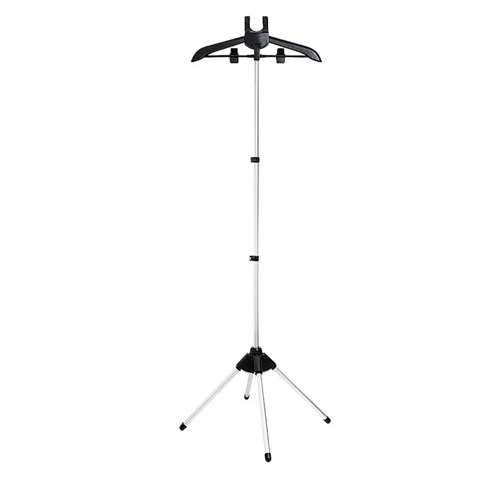 Supporto for ASSE da Stiro Staffa for Stiratura a Vapore Abbigliamento in Piedi Appeso Cappotto Asciugatura Supporto for Ferro da Stiro a Vapore(Black)