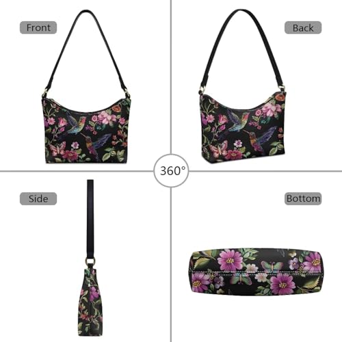 Image of Handbag for Women Leather Underam Shoulder Bag with Zipper Fashion Work Purse Waterproof Travel Wallet