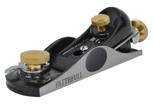 Pialla a mano Faithfull 6012 in scatola di legno – Pialla a mano ad angolo basso in ghisa lavorata con precisione per la lavorazione delle venature di testa e la rifinitura fine su legno e laminati