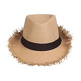 Strohhut mit breiter Krempe, Sonnenhut mit breiter Krempe, für Sommer...