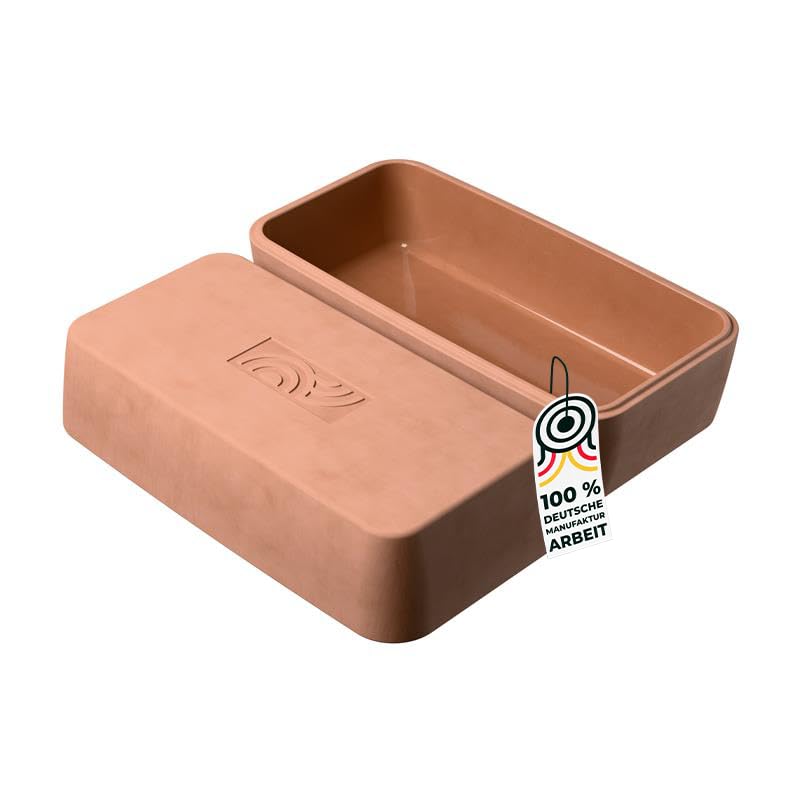 myromy Brick Classic Signature Edition – Mini-Bräter aus Keramik – Brotbackform & Auflaufform mit keramischer Antihaft-Beschichtung – für Backofen, Grill, Feuer & Mikrowelle
