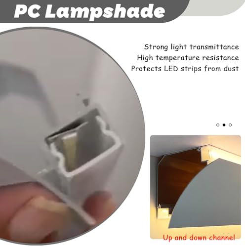 Canal de aluminio LED de doble cara para iluminar cocina y pasillo, 1m 5