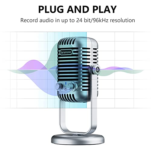 Saramonic Xmic Z5 Usb Condenser Microphone Desktop With Pop Filter & Thread Adapter For Pc, Mac, Gaming, Recording, Streaming, Podcasting, Studio Computer Mic With Noise Cancelling, 2 Pickup Patterns #TOP5