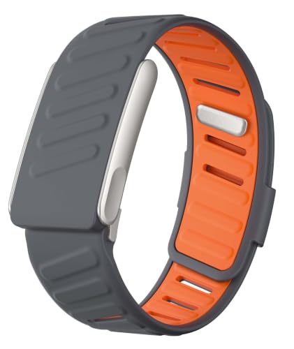Image of Compatible with Whoop 5.0 Band Straps, Dark Gray Silicone Replacement Band for Fitness Training, Water Activities, Adjustable Breathable Sport Strap for Men and Women