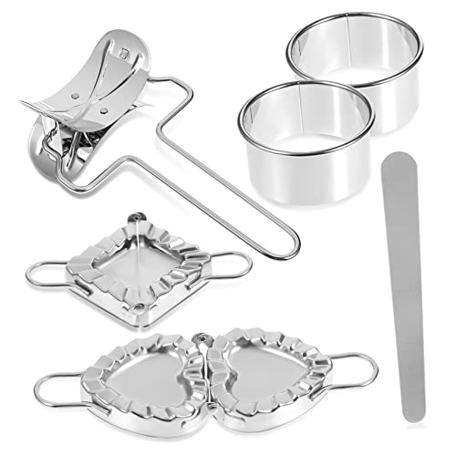 SOLUSTRE Chinese Dumpling Maker Set Dumpling Press and Sealer Tool Pierogi Press for Homemade Dough